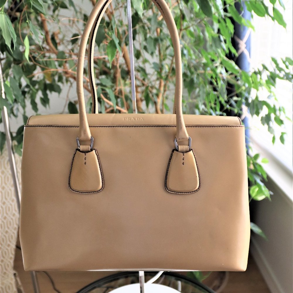 Prada Large Leather Handbag/Shoulder Bag